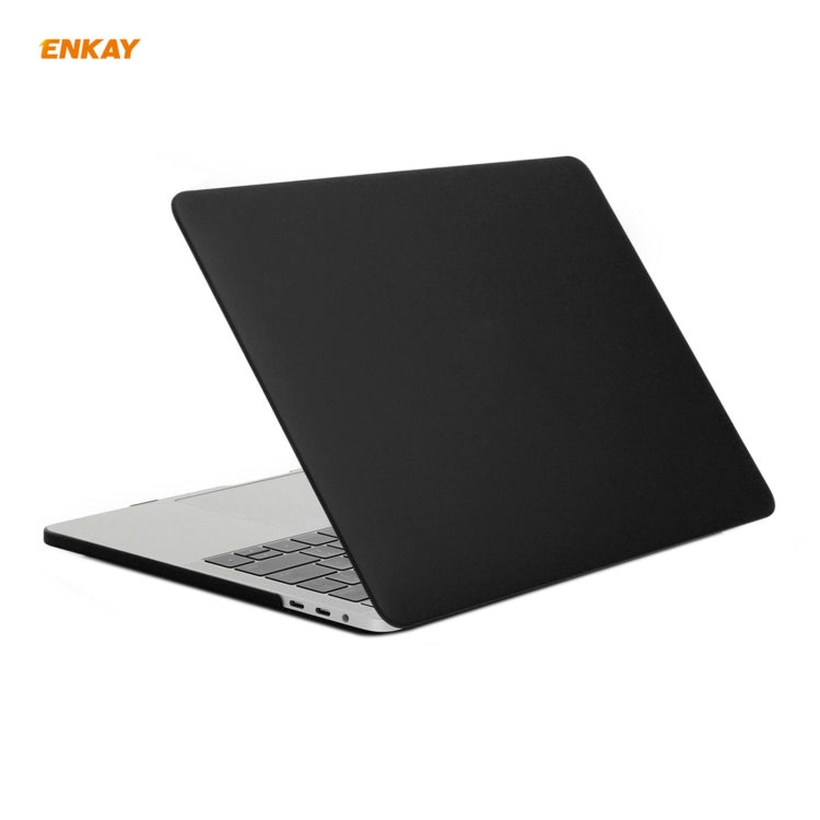 ENKAY 3 in 1 Matte Laptop Protective Case + US Version TPU Keyboard Film + Anti-dust Plugs Set for MacBook Pro 13.3 inch A1706 / A1989 / A2159 (with Touch Bar), For MacBook Pro 13.3 inch A1706 (with Touch Bar)