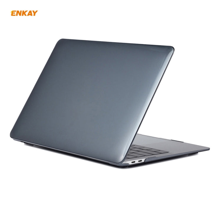 ENKAY 3 in 1 Crystal Laptop Protective Case + EU Version TPU Keyboard Film + Anti-dust Plugs Set for MacBook Air 13.3 inch A1932 (2018), For MacBook Air 13.3 inch A1932 (2018)