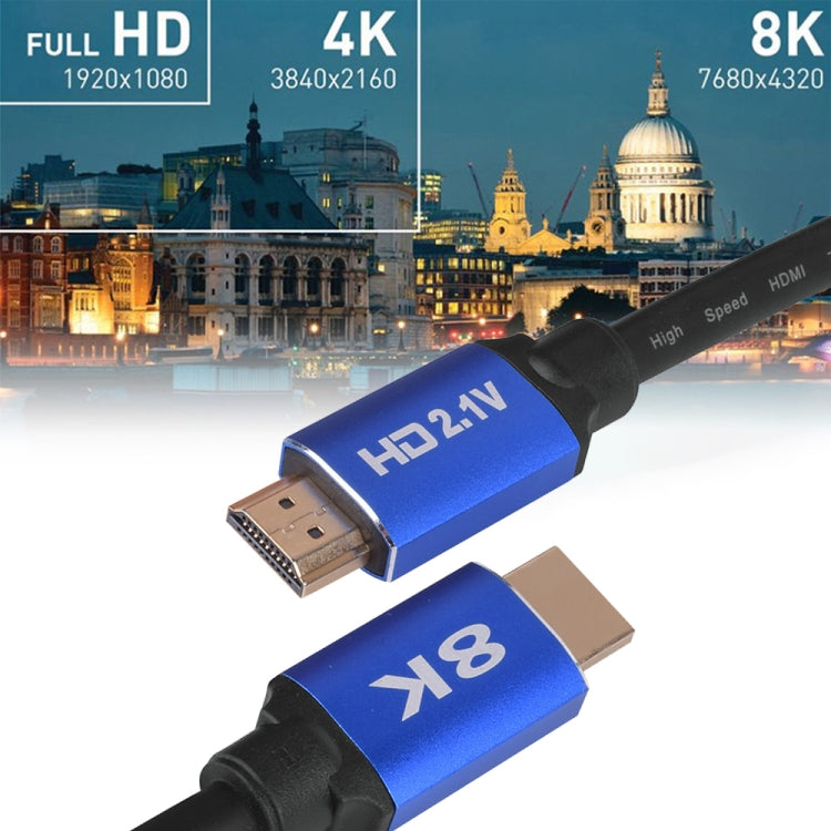HD08 8K Ultra Clear HDMI 2.1 TV Computer Projection Set-top Box HDMI Cable, Cable Length:0.5m