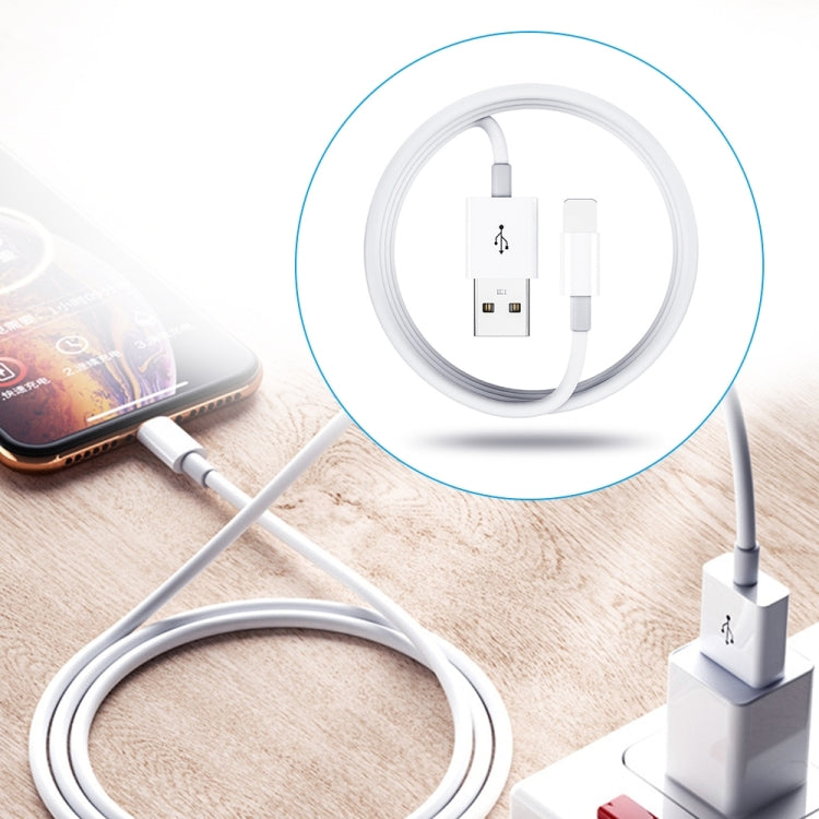Dual USB Portable Travel Charger + 1 Meter USB to 8 Pin Data Cable, US Plug