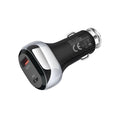 YSY-312PD PD 20W USB-C / Type-C  QC3.0 18W USB Interface 38W High-power Car Charger(Black)