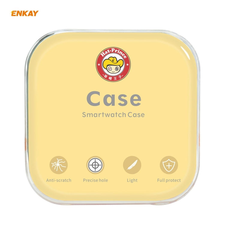 ENKAY Hat-Prince Full Coverage Electroplated PC Case + Tempered Glass Protector for Apple Watch Series 6 / 5 / 4 / SE 44mm, For Apple Watch Series 6 / 5 / 4 / SE 44mm