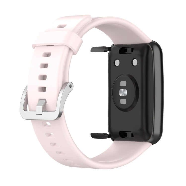 For Huawei Watch Fit TIA-B09 Silicone Watch Band(light pink)