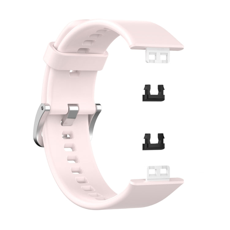 For Huawei Watch Fit TIA-B09 Silicone Watch Band(light pink)