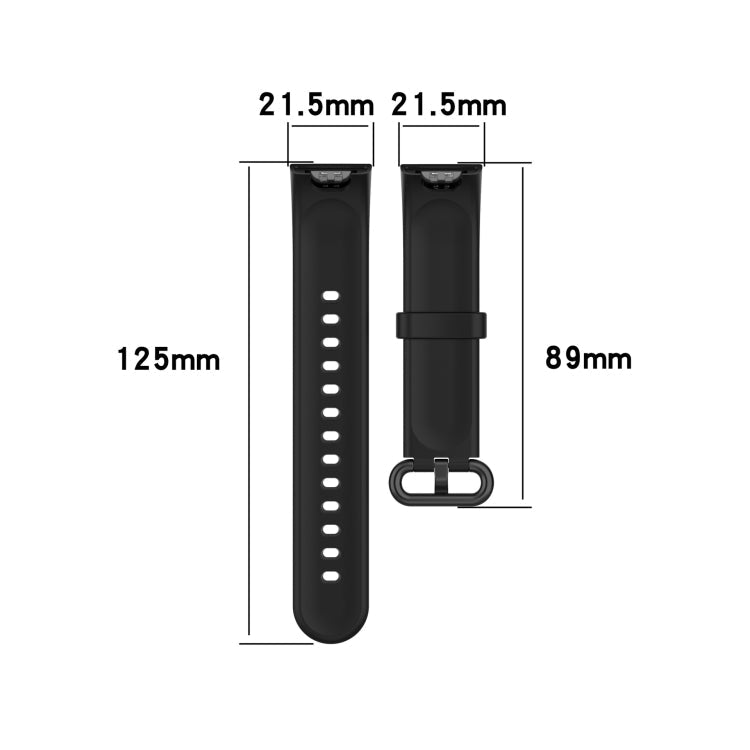 For Xiaomi Watch Mi Watch Lite / Redmi Watch Silicone Sports Watch Band(silt color white)