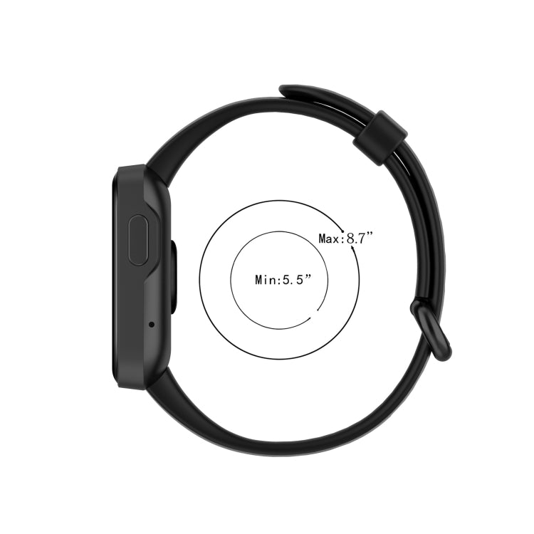 For Xiaomi Watch Mi Watch Lite / Redmi Watch Silicone Sports Watch Band(silt color white)