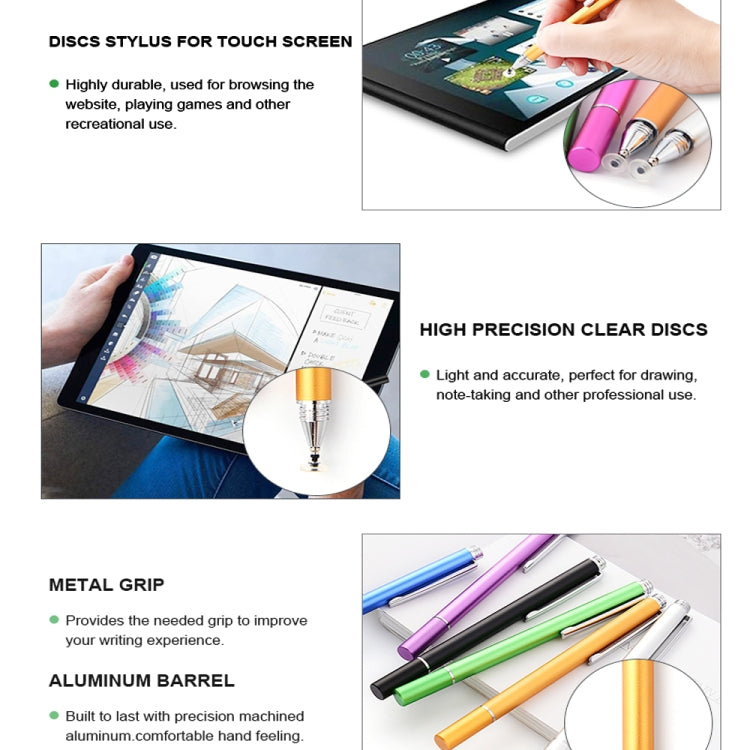 AT-21 Mobile Phone Touch Screen Capacitive Pen Drawing Pen(Blue)