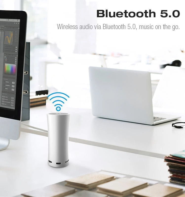 EWA A115 Portable Metal Bluetooth Speaker 105H Power Hifi Stereo Outdoor Subwoofer(Silver)
