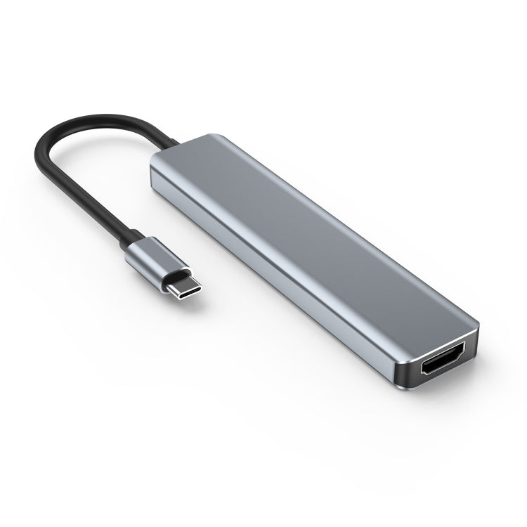 7 In 1 HDMI+SD/TF+USB2.0x2+USB3.0+PD to Type-C HUB Docking Station, 7 In 1 Station