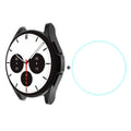 ENKAY For Samsung Galaxy Watch4 Classic 42mm ENKAY Hat-Prince Full Coverage Electroplate Soft Case TPU HD Clear Cover + Tempered Glass Protector, For Samsung Galaxy Watch4 Classic 42mm