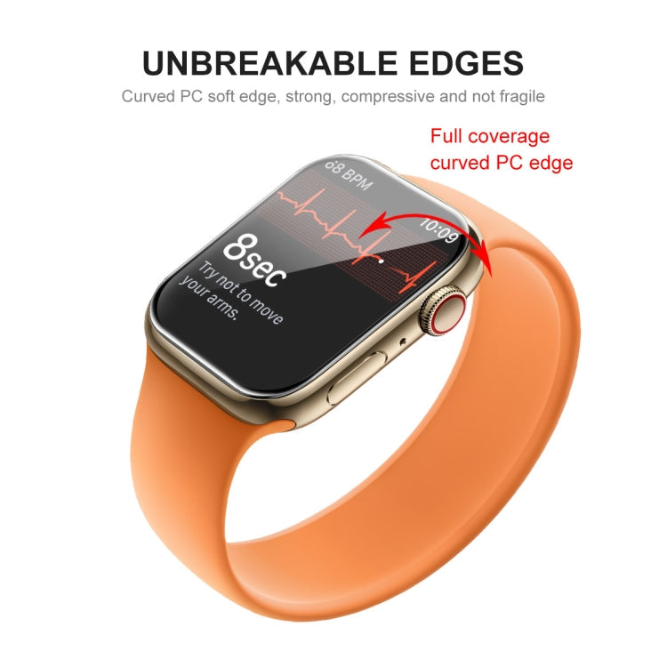 ENKAY Hat-Prince PC Frame + Full Coverage PMMA HD Screen Protector Film for Apple Watch Series 9 / 8 / 7 41mm