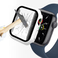 ENKAY Hat-Prince 2 in 1 PC Frame + 9H Tempered Glass Protector Full Coverage Case for Apple Watch Series 7 45mm