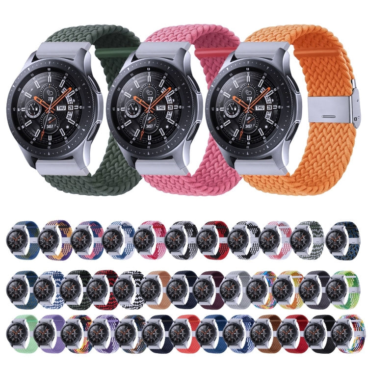 For Samsung Galaxy Watch 4 / Watch 5 20mm Nylon Braided Metal Buckle Watch Band(Gray)