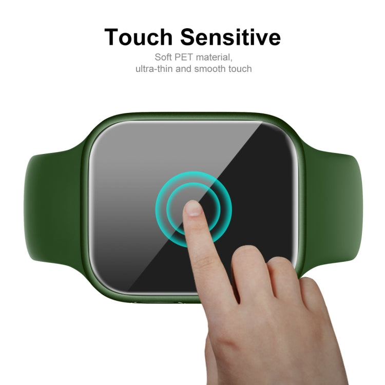 ENKAY Hat-Prince Protective TPU Watch Case + Full Coverage PET Screen Protector Film for Apple Watch Series 7 41mm