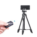 YUNTENG 6208 Aluminum Tripod Mount with Bluetooth Remote Control &  3-Way Head & Phone Clamp, VCT-6208