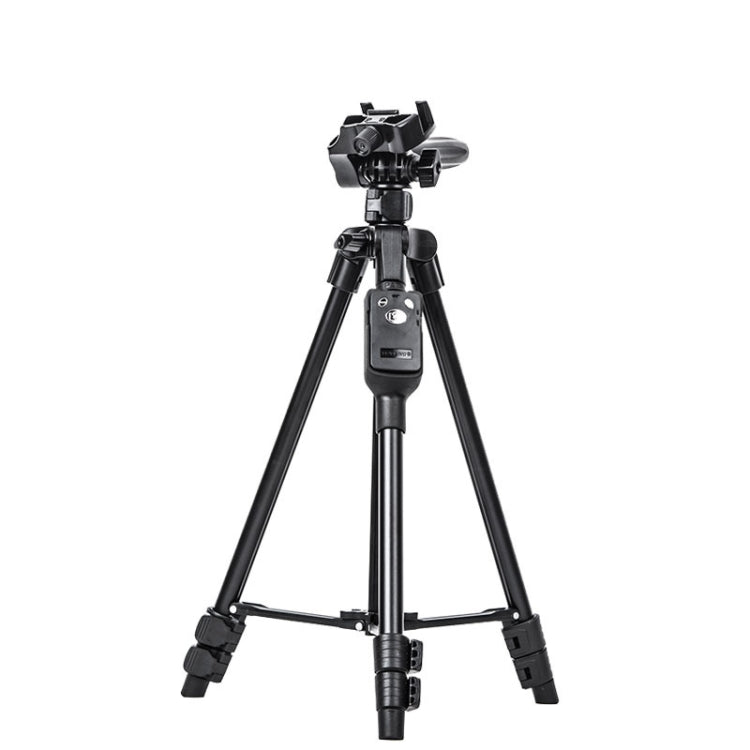 YUNTENG 6208 Aluminum Tripod Mount with Bluetooth Remote Control &  3-Way Head & Phone Clamp, VCT-6208