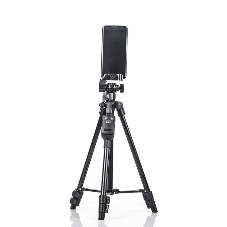 YUNTENG 6208 Aluminum Tripod Mount with Bluetooth Remote Control &  3-Way Head & Phone Clamp, VCT-6208