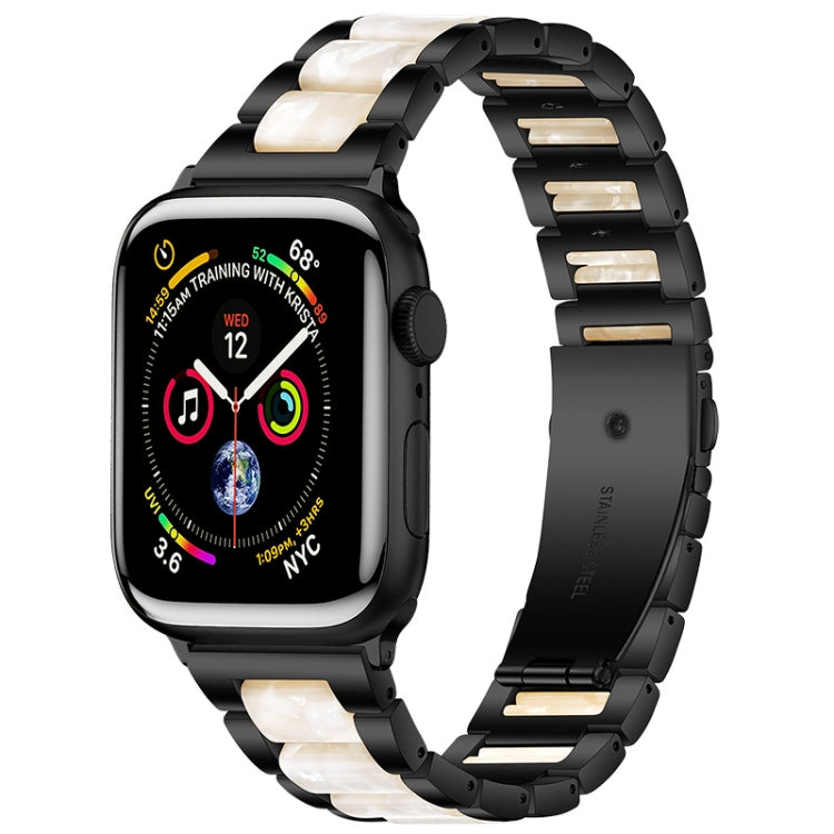 Metal + Resin Watchband For Apple Watch Series, 7 41mm / 6&SE&5&4 40mm / 3&2&1 38mm