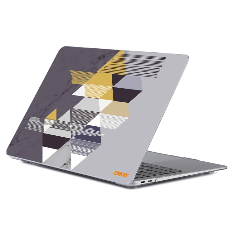 ENKAY Hat-Prince Geometry Pattern Laotop Protective Crystal Case for MacBook Pro 14.2 inch A2442 2021, For MacBook Pro 14.2 inch A2442 2021/A2779 2023/14 inch A3434 2025 (M5), For MacBook Pro 14.2 inch A2442 2021/A2779 2023