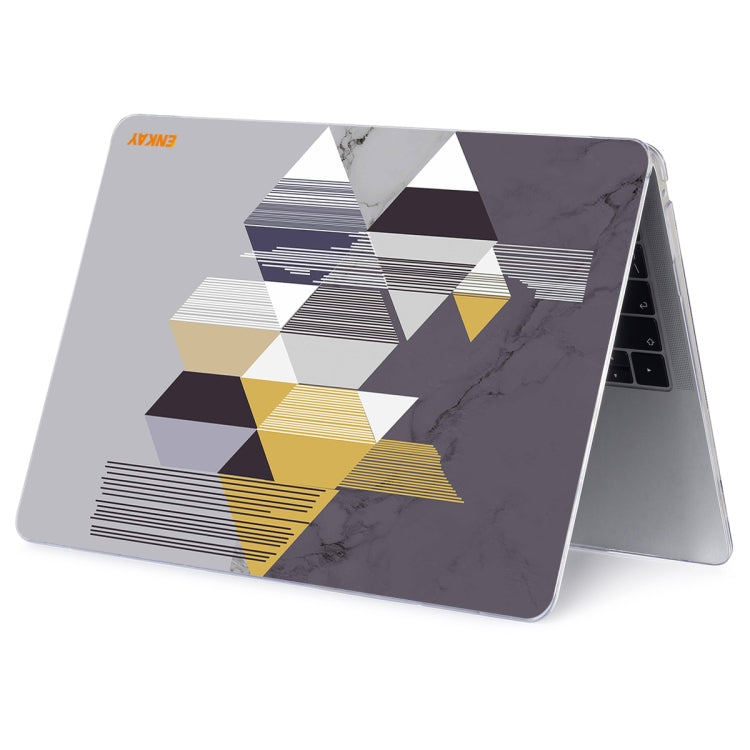 ENKAY Hat-Prince Geometry Pattern Laotop Protective Crystal Case for MacBook Pro 14.2 inch A2442 2021, For MacBook Pro 14.2 inch A2442 2021/A2779 2023/14 inch A3434 2025 (M5), For MacBook Pro 14.2 inch A2442 2021/A2779 2023