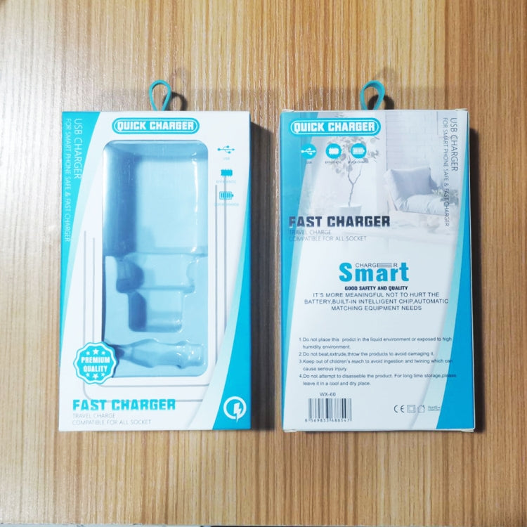 PD03 20W PD3.0 + QC3.0 USB Charger with Type-C to 8 Pin Data Cable, US Plug, US Plug + Type-C to 8 Pin Cable