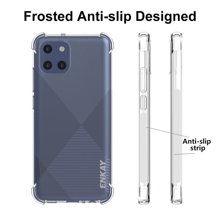 ENKAY Transparent TPU Shockproof Case, For Samsung Galaxy A03 4G 164mm, For Samsung Galaxy A03 4G 166mm, For Samsung Galaxy A03s 4G EU Version, For Samsung Galaxy A13 5G, For Samsung Galaxy M52 5G, For Samsung Galaxy S22 5G, For Samsung Galaxy S22+ 5G ...