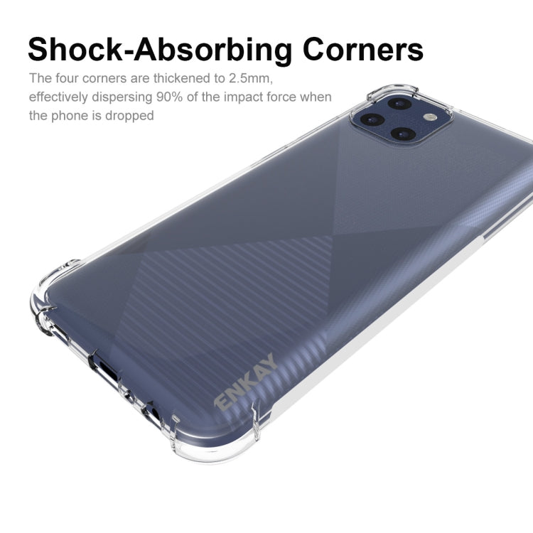 ENKAY Transparent TPU Shockproof Case, For Samsung Galaxy A03 4G 164mm, For Samsung Galaxy A03 4G 166mm, For Samsung Galaxy A03s 4G EU Version, For Samsung Galaxy A13 5G, For Samsung Galaxy M52 5G, For Samsung Galaxy S22 5G, For Samsung Galaxy S22+ 5G ...