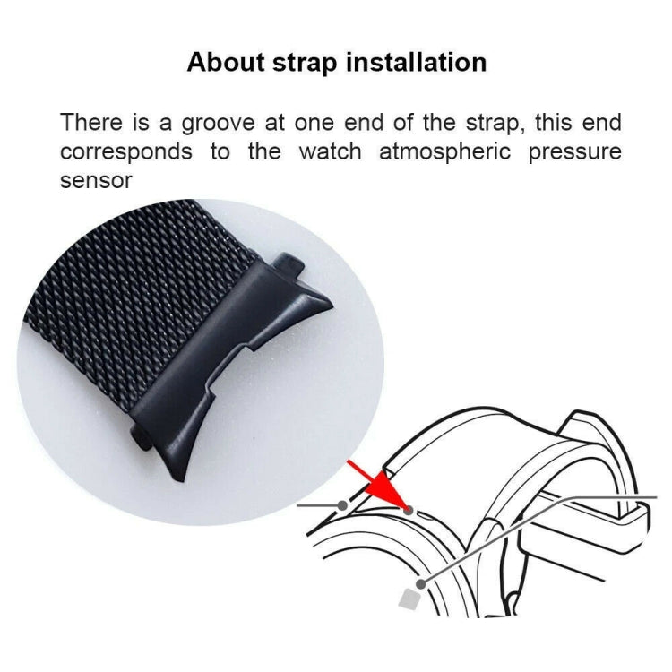 For Samsung Galaxy Watch 4 40mm / 44mm Milan Metal Steel Mesh Buckle Watch Band(Black)