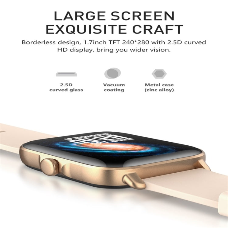 Y22 1.7inch IP67 Color Screen Smart Watch(Pink)