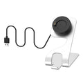 For Garmin Fenix 7 Rotatable Magnetic Metal Charging Base(Silver)