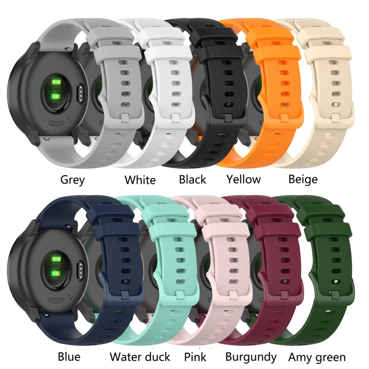 For Amazfit GTS 3 Checkered Silicone Watch Band(Pink)