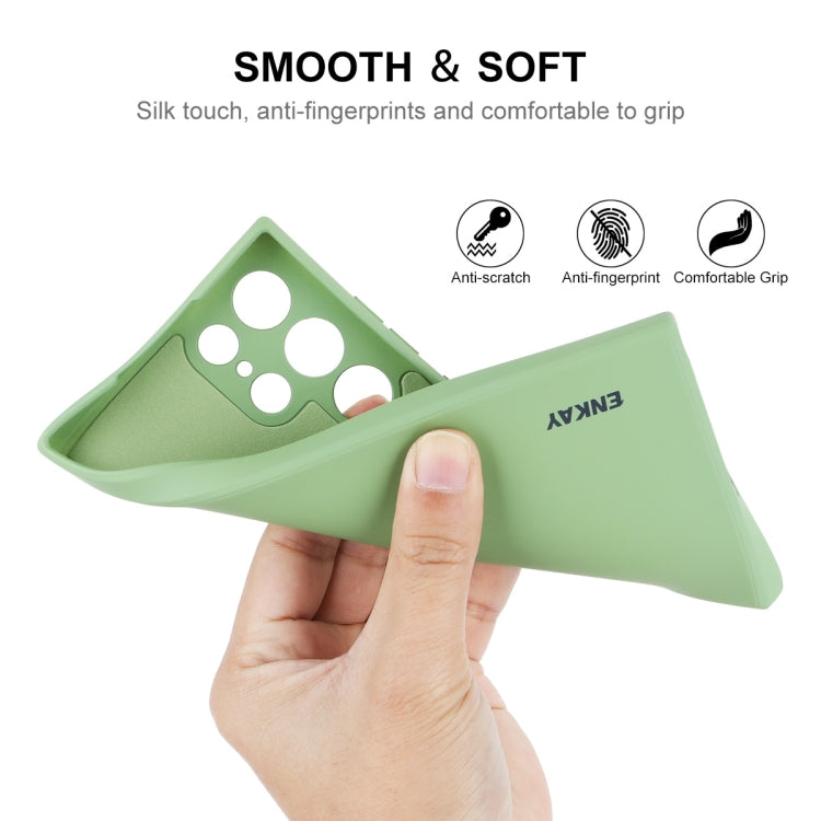 For Samsung Galaxy S22 Ultra 5G ENKAY Liquid Silicone Soft Shockproof Phone Case, For Samsung Galaxy S22 Ultra 5G