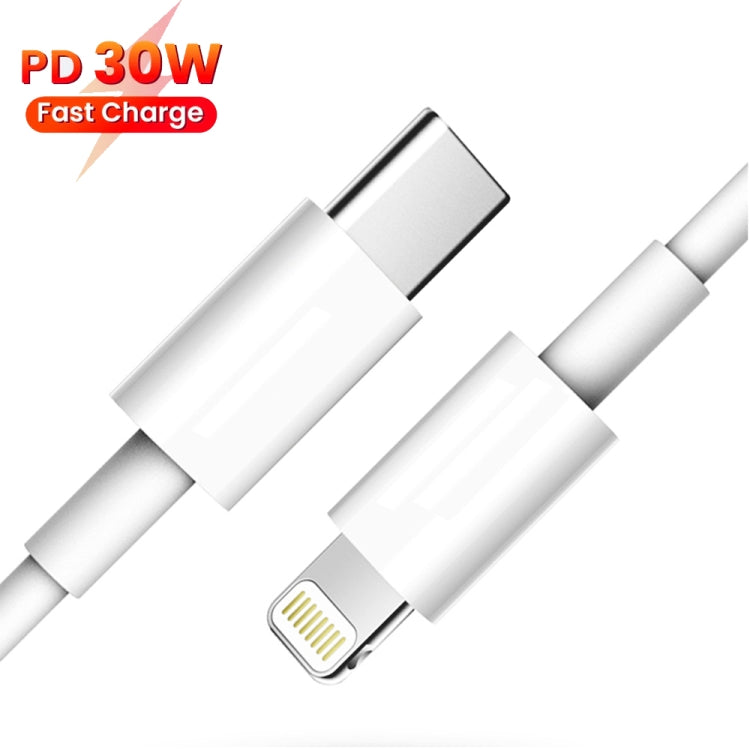 1.5m PD30W USB-C / Type-C to 8 Pin Fast Charging Data Cable for iPhone Series