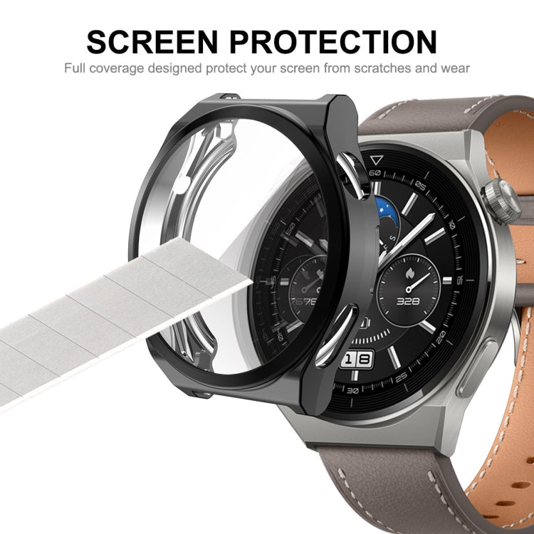 ENKAY Full Coverage Electroplated Soft TPU Case with Screen Protection, For Huawei Watch GT 3 Pro 46mm, For Huawei Watch GT 3 Pro 43mm