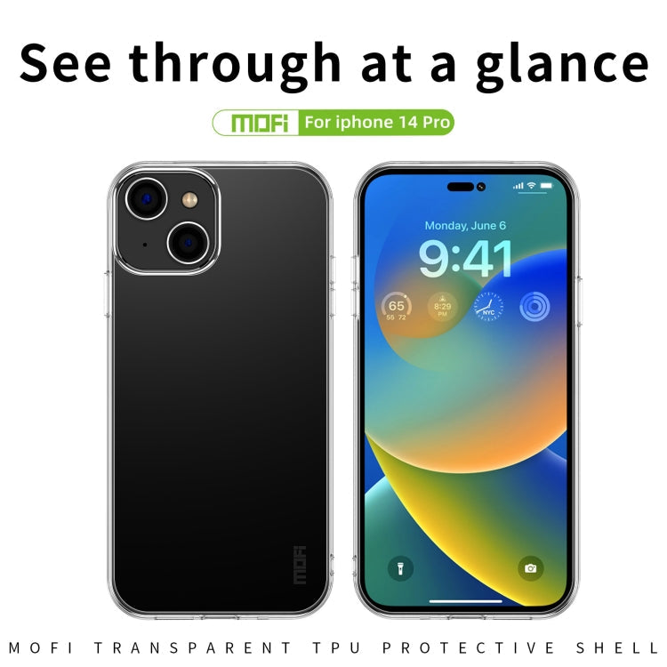 MOFI Ming Series Ultra-thin TPU Phone Case, For iPhone 14, For iPhone 14 Pro, For iPhone 14 Plus, For iPhone 14 Pro Max, For iPhone 13 mini, For iPhone 13, For iPhone 13 Pro, For iPhone 13 Pro Max