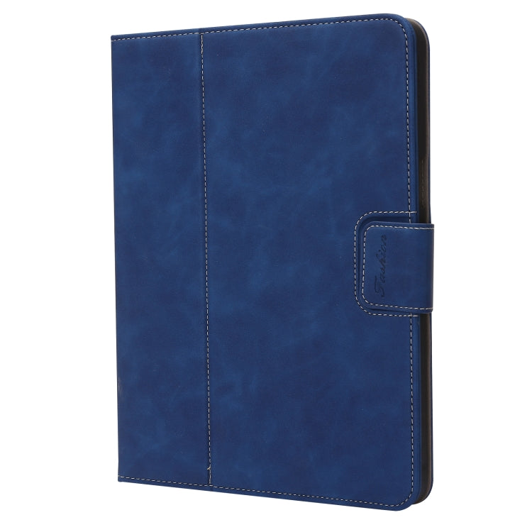 For iPad Pro 11 2022 / 2021 / 2020 / 2018 Calf Texture Horizontal Flip Leather Tablet Case(Dark Blue)