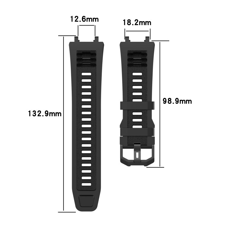 For Amazfit T-Rex 2 Silicone Leisure Watch Band(Rock Gray)