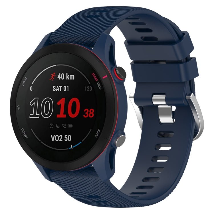 For Xiaomi MI Watch Color 22mm Solid Color Soft Silicone Watch Band(Midnight Blue)