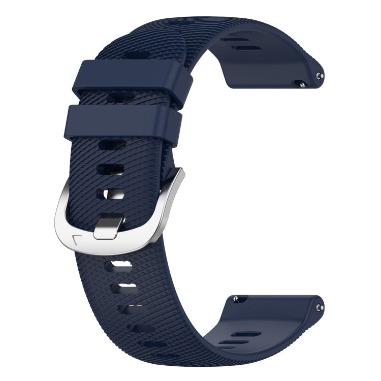For Xiaomi MI Watch Color 22mm Solid Color Soft Silicone Watch Band(Midnight Blue)