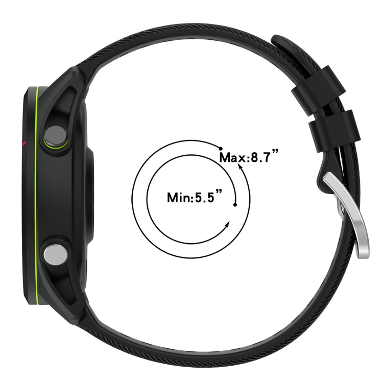 For Xiaomi MI Watch Color 22mm Solid Color Soft Silicone Watch Band(Midnight Blue)