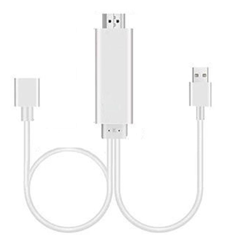 Dongle USB Male + USB Female to HDMI Male 1080P HDMI Cables Adapter