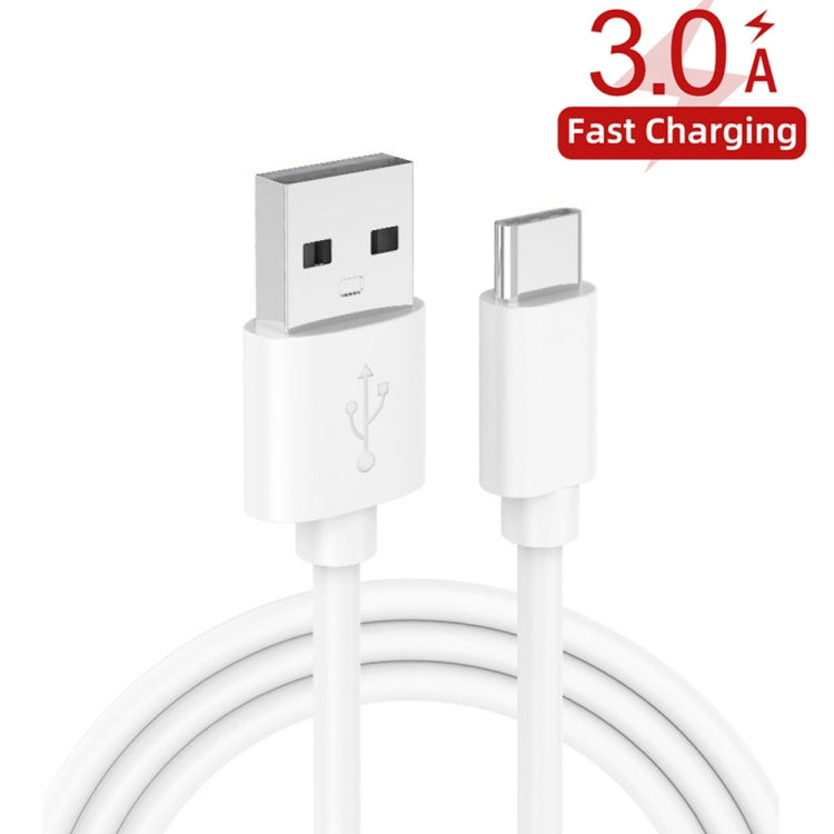 38W PD20W  QC3.0 USB Car Charger with USB to Type-C Data Cable, Length: 1m(White)