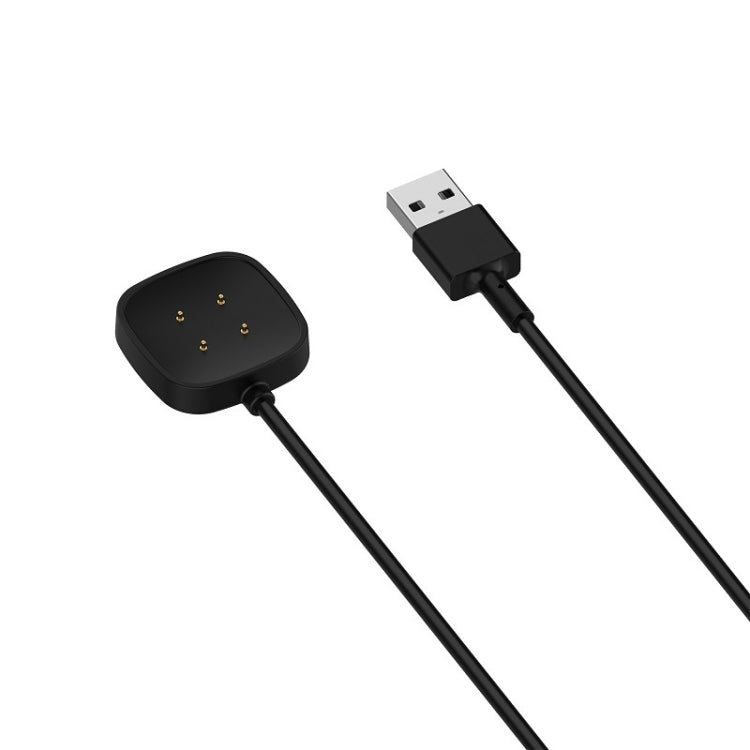 For Fitbit Versa4 Watch Magnetic Charging Cable Length: 1m(Black)