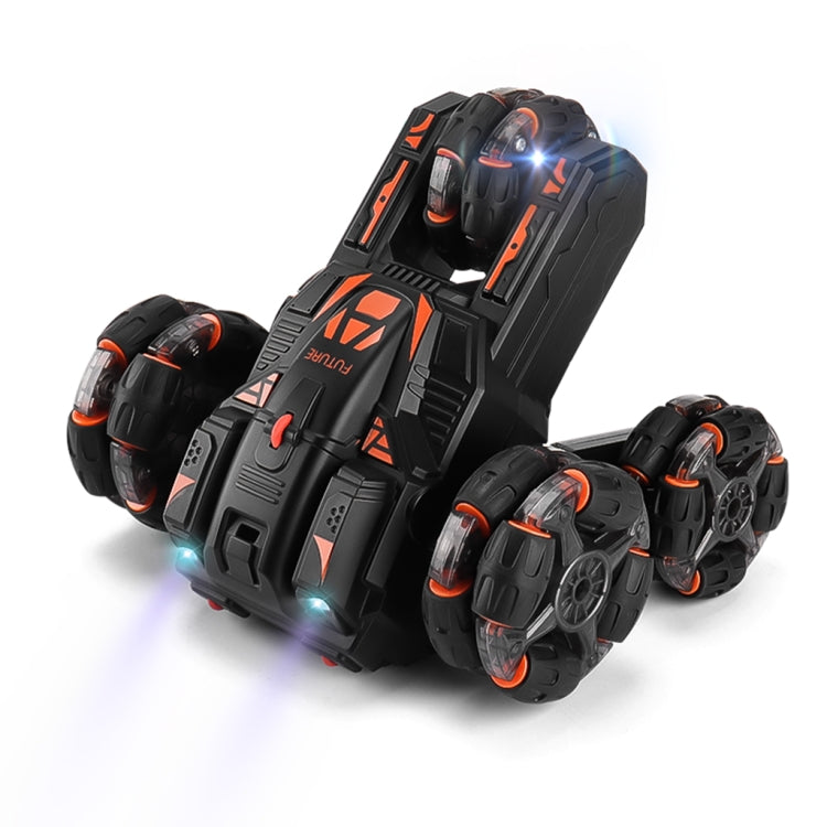 MoFun Five-wheeled Stunt Car 360-degree Swing Arm 2.4G Multifunctional RC Car, Specifications:Dual(Black)