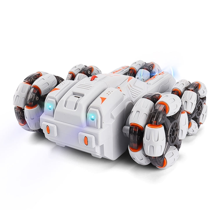 MoFun Five-wheeled Stunt Car 360-degree Swing Arm 2.4G Multifunctional RC Car, Specifications:Dual(Grey)