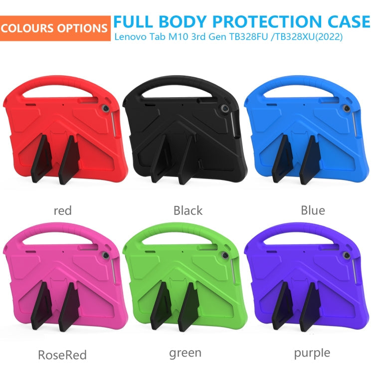 For Lenovo Tab M10 3rd Gen TB328FU / TB328XU 2022 EVA Shockproof Tablet Protective Case with Holder(Blue)
