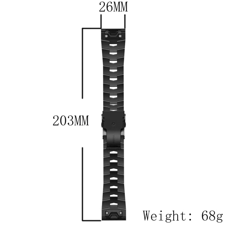 26mm Titanium Alloy Quick Release Watch Band, For Garmin Fenix 3 HR, For Garmin Fenix 3 Sapphire, For Garmin Descent MK 2, For Garmin Descent MK 2i