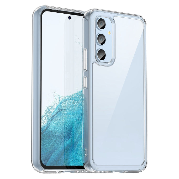 For Samsung Galaxy A54 5G Colorful Series Acrylic + TPU Phone Case(Transparent)