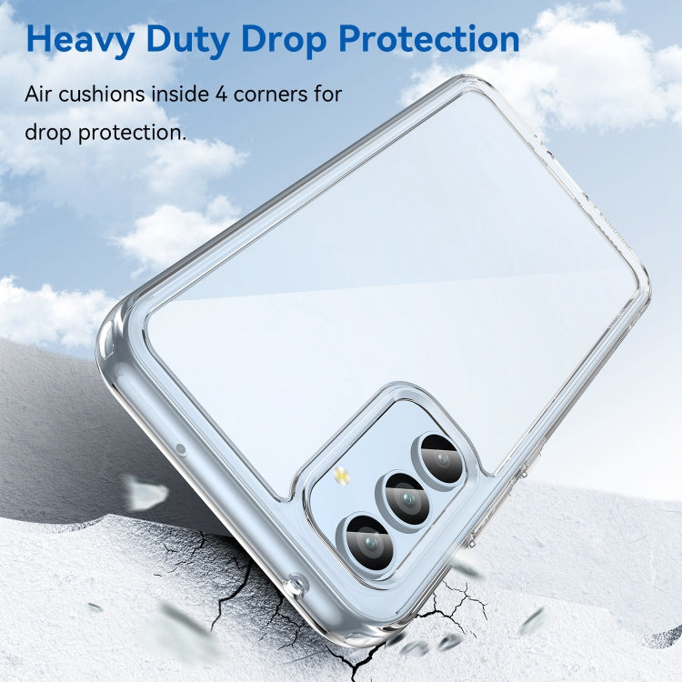 For Samsung Galaxy A54 5G Colorful Series Acrylic + TPU Phone Case(Transparent)