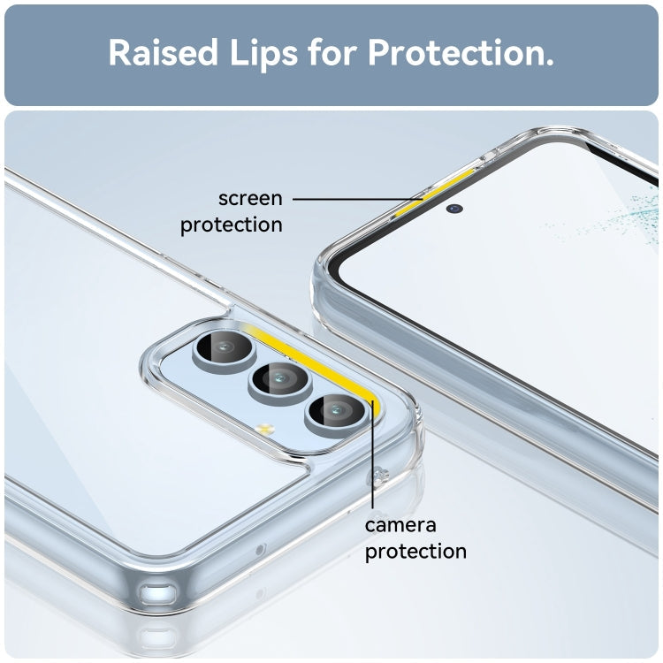 For Samsung Galaxy A54 5G Colorful Series Acrylic + TPU Phone Case(Transparent)